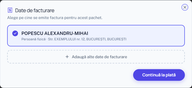 La cumpărarea creditelor alegi pe cine se emite factura.